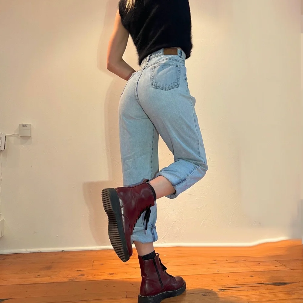 High Waisted Light Wash Ralph Lauren Jeans - Picture 2 of 2